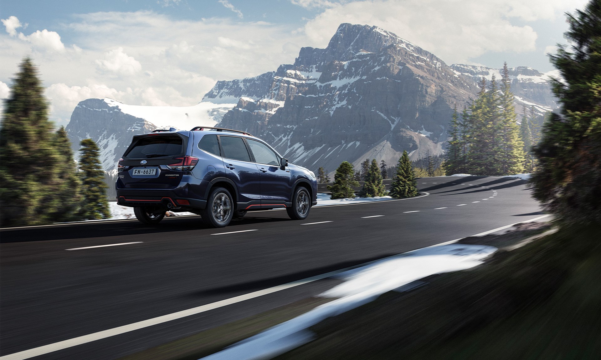 Subaru Forester driving